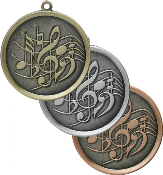 Music Mega Series Medal 2 1/4"
