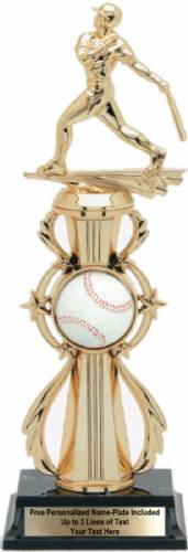Baseball Color Riser Pre-Assembled Trophy