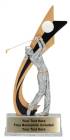 8" Golf Female Live Action Series Resin Trophy