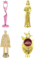 Beauty Pageant Trophy Figures