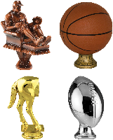 Fantasy Sports Trophy Figures