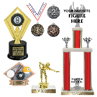 Pool Billiards Trophies and Awards
