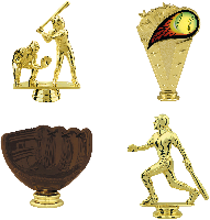 Softball Trophy Figures