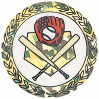 2" Hologram BASEBALL Mylar