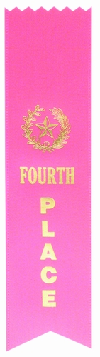 4th Place Pink Pinked Ribbon