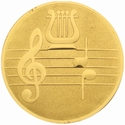 Gold 2" MUSIC Aluminum Insert