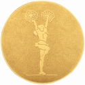 Gold 2" CHEERLEADING Aluminum Insert