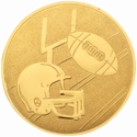 Gold 2" FOOTBALL Aluminum Insert