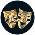 2" Black/Gold DRAMA Mylar