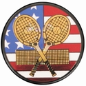 2" US Flag Tennis Mylar insert