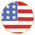 2" US Flag Mylar insert