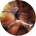 2" Female Gymnastics Photo Mylar