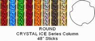 Round Crystal Ice Column Full 48" stick