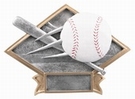 6" x 8 1/2" BASEBALL Diamond Plate