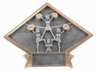 6" x 8 1/2" CHEERLEADING Diamond Plate