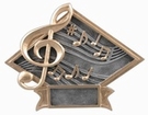 6" x 8 1/2" MUSIC Diamond Plate