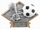 6" x 8 1/2" SOCCER Diamond Plate