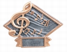 4 1/2" x 6" MUSIC Diamond Plate