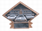 4 1/2" x 6" 50'S THEME Diamond Plate