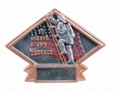 4 1/2" x 6" FIREMAN Diamond Plate