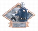 4 1/2" x 6" POLICEMAN Diamond Plate