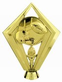 Gold 5 1/2" Football Scene figure
