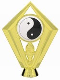 Gold 5.5" Color Yin Yang Karate figure