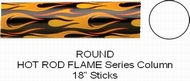Round Hot Rod Flame Column Full 18