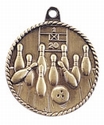 High Relief BOWLING Medal