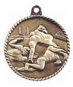 High Relief FOOTBALL Medal