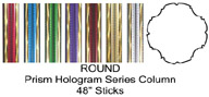 Round Prism Hologram Column Full 48