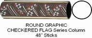 Round Race Flag Column Full 48