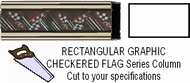 Rectangular Race Flag Column - Cut to Length