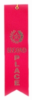 2nd Place Red Award Ribbon with Card