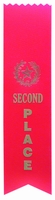 2nd Place Red Pinked Ribbon
