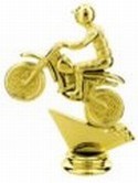 Gold 4-1/2" Motocross Figure