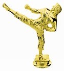 Gold 5" Female Karate figure