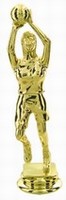 Gold  5-3/4" Female Basketball figure