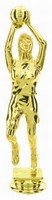 Gold  6-3/4" Female Basketball figure