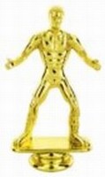 Gold 5" Wrestler Figure