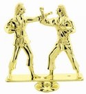 Gold 5" Female Dbl Action Karate figure