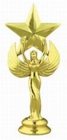 Gold 5-1/2" Victory with Star Figure