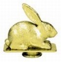 Gold 3" Rabbit Figure