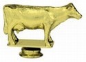 Gold 3-1/2" Dairy Cow Figure