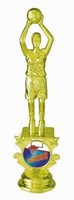 6 1/4" Female Basketball Motion Graphic figure