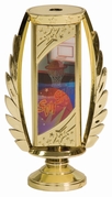 6" Basketball Motion Graphic Spinning Riser