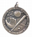 Shooting Star 1 3/4" Medal (Baseball)