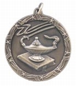 Shooting Star 1 3/4" Medal (Lamp of Knowledge)