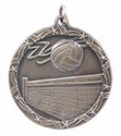 Shooting Star 1 3/4" Medal (Volleyball)