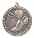 Shooting Star 2 1/2" Medal (Soccer)